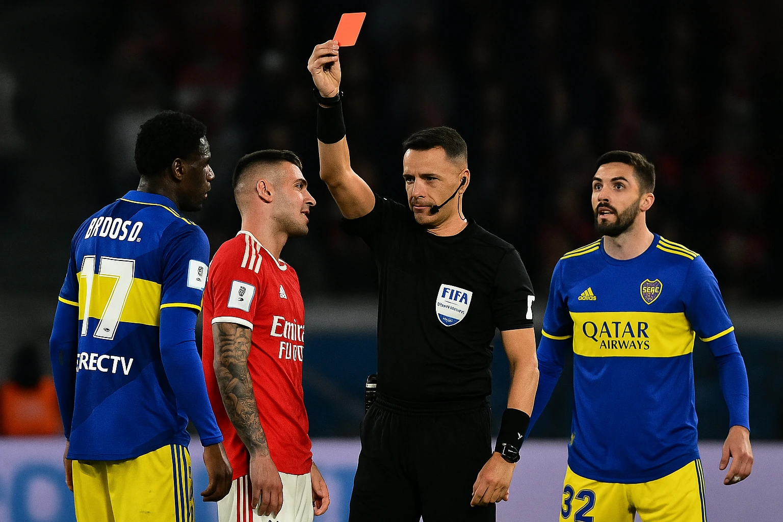 Boca vs Benfica Ricuh, VAR dan 3 Kartu Merah di Piala Dunia 2025