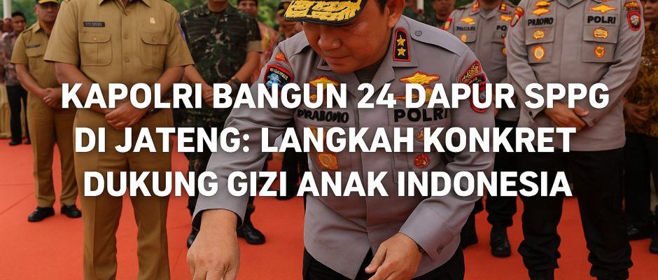 Kapolri Bangun 24 Dapur SPPG di Jateng