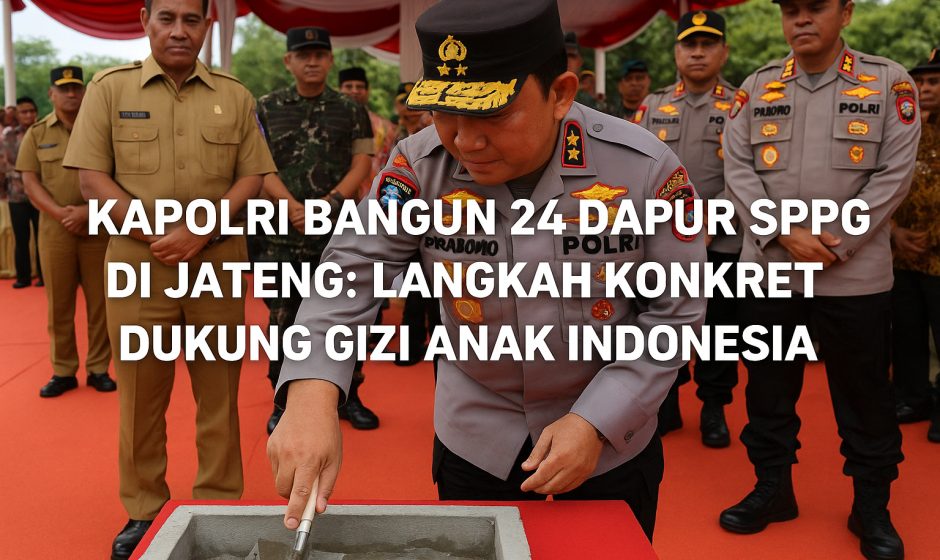 Kapolri Bangun 24 Dapur SPPG di Jateng