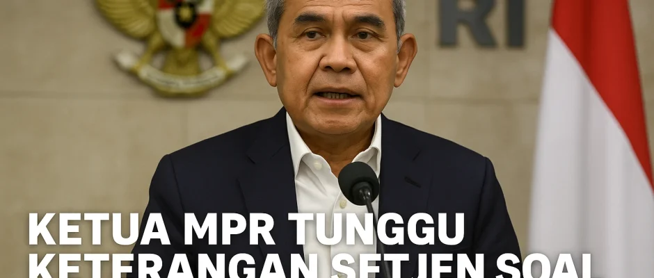 Ketua MPR Tunggu Keterangan Setjen soal Gratifikasi Rp17 M