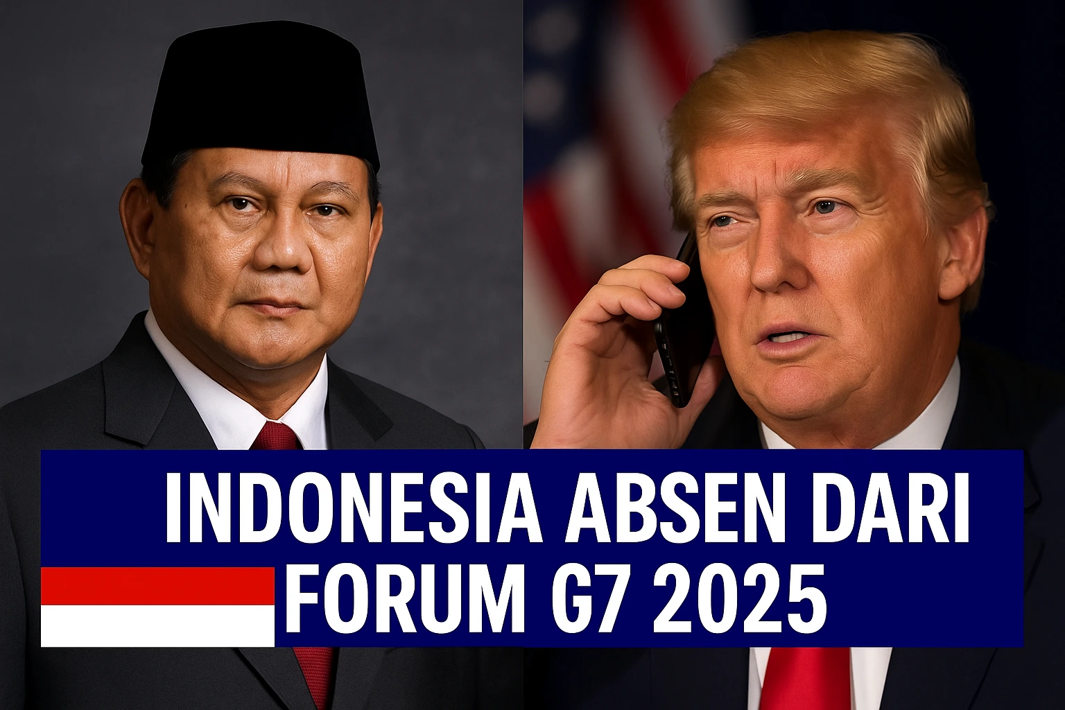 Prabowo Hubungi Trump, Absen dari Forum G7 2025: Diplomasi Indonesia Diuji