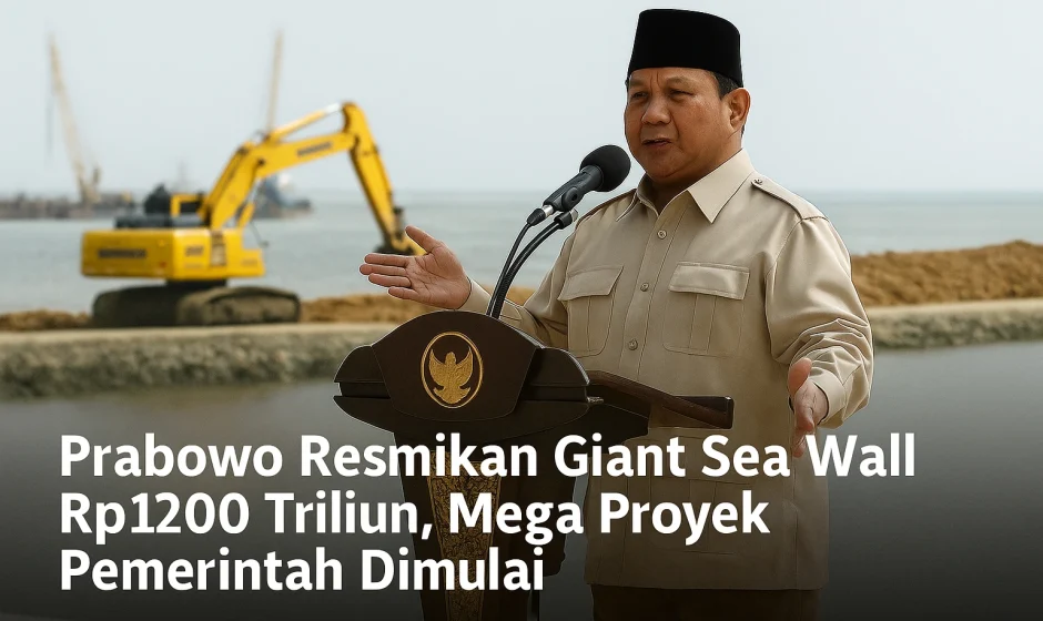 presiden prabowo, giant sea wall, proyek pemerintah, mega proyek