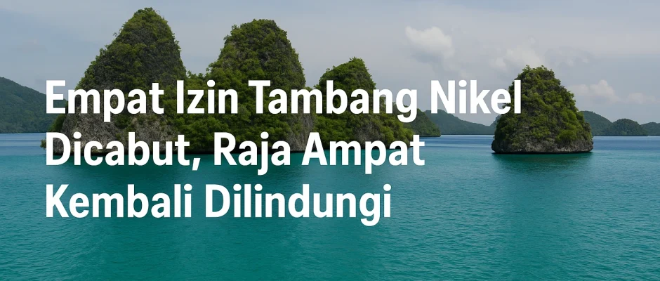 pencabutan izin tambang nikel, Raja Ampat