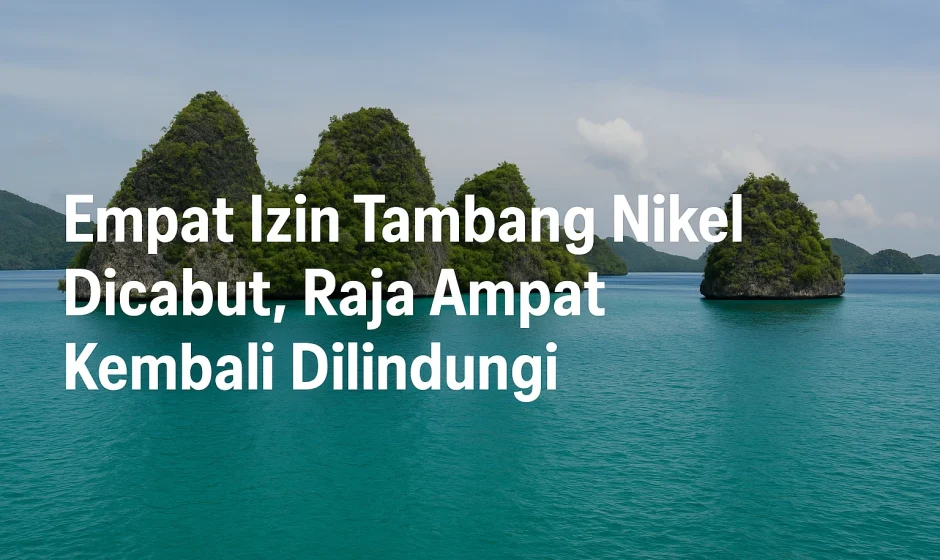 pencabutan izin tambang nikel, Raja Ampat