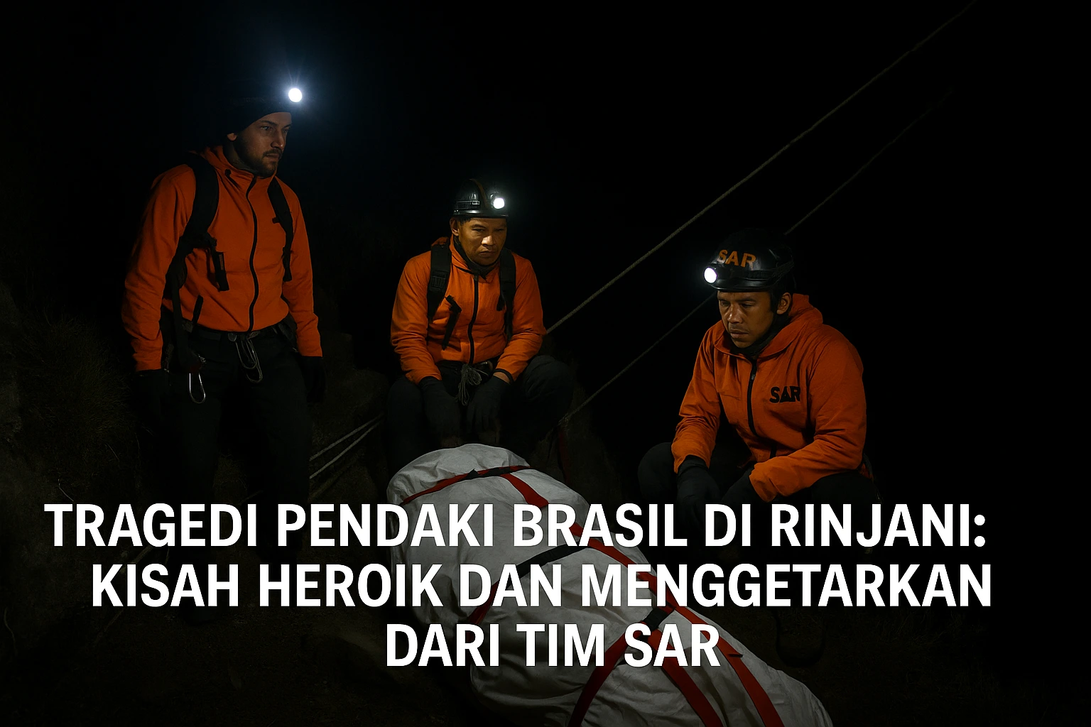 Tragedi Pendaki Brasil di Rinjani, Kisah Heroik dan Menggetarkan dari Tim SAR
