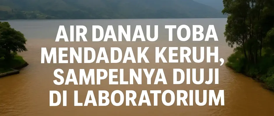 Air Danau Toba Mendadak Keruh, Sampelnya Diuji di Laboratorium