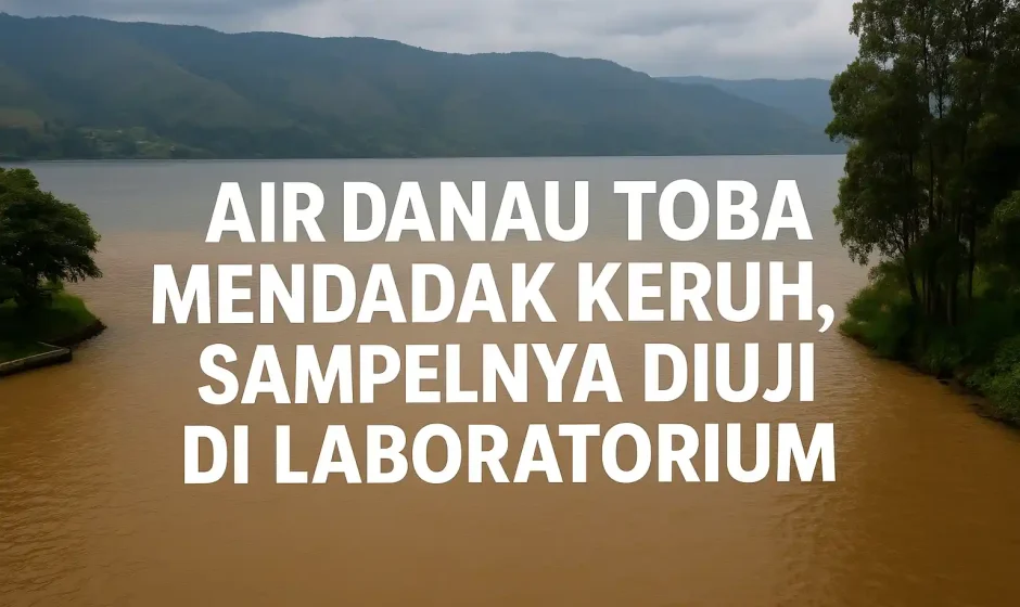 Air Danau Toba Mendadak Keruh, Sampelnya Diuji di Laboratorium