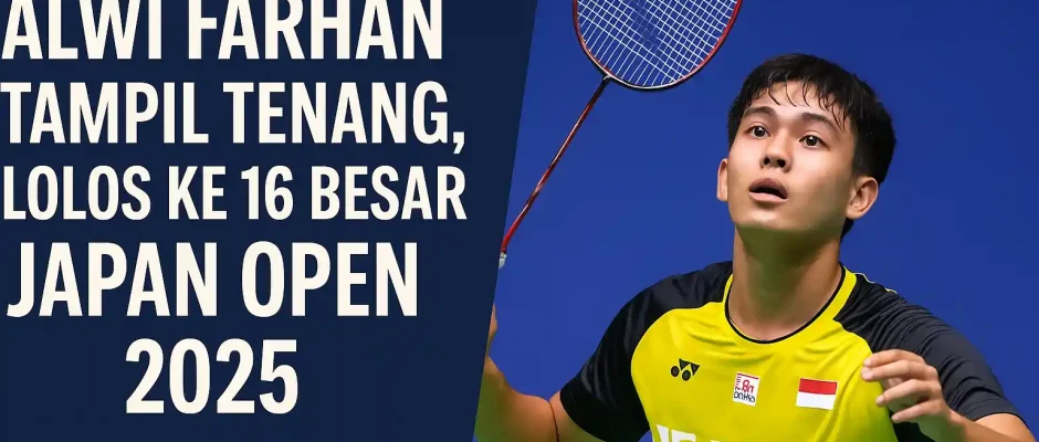 Alwi Farhan Tampil Tenang, debut Alwi Farhan