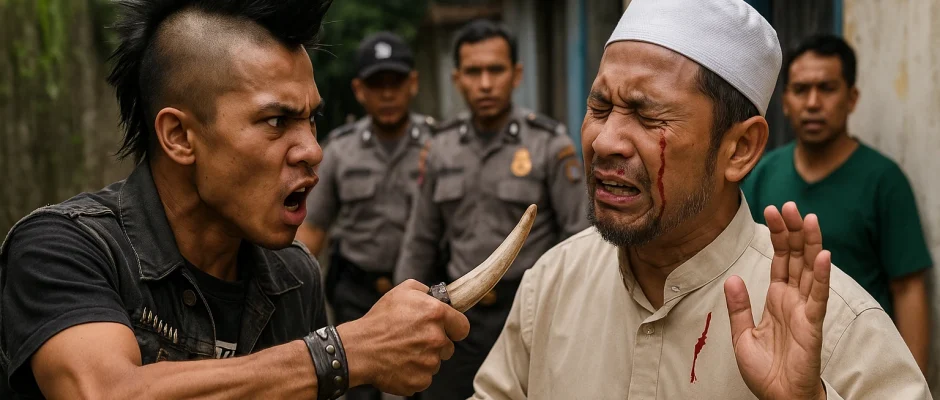 Anak Punk Serang Ustaz di Tasikmalaya Pakai Taring Babi Gegerkan Publik