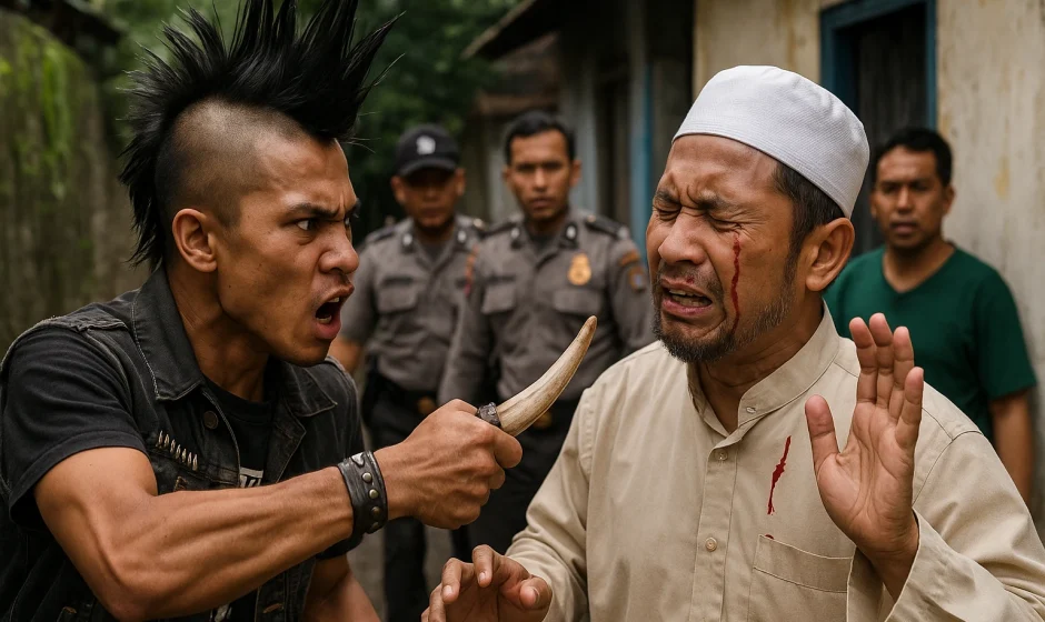 Anak Punk Serang Ustaz di Tasikmalaya Pakai Taring Babi Gegerkan Publik