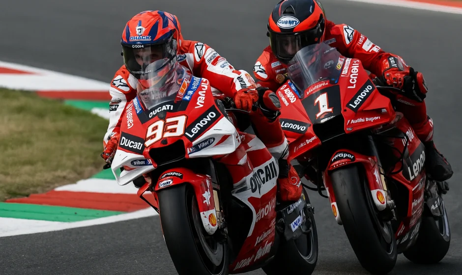 Francesco Bagnaia, Marc Marquez, Marco Melandri, gaya braking