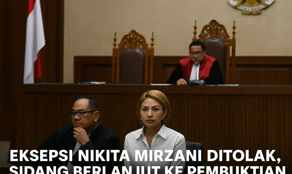 Eksepsi Ditolak, Sidang Nikita Mirzani Berlanjut ke Tahap Pembuktian