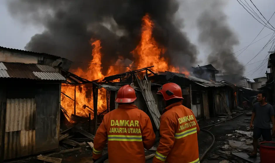 Kebakaran Muara Baru Jakut, Dua Warga Tewas Terjebak Api