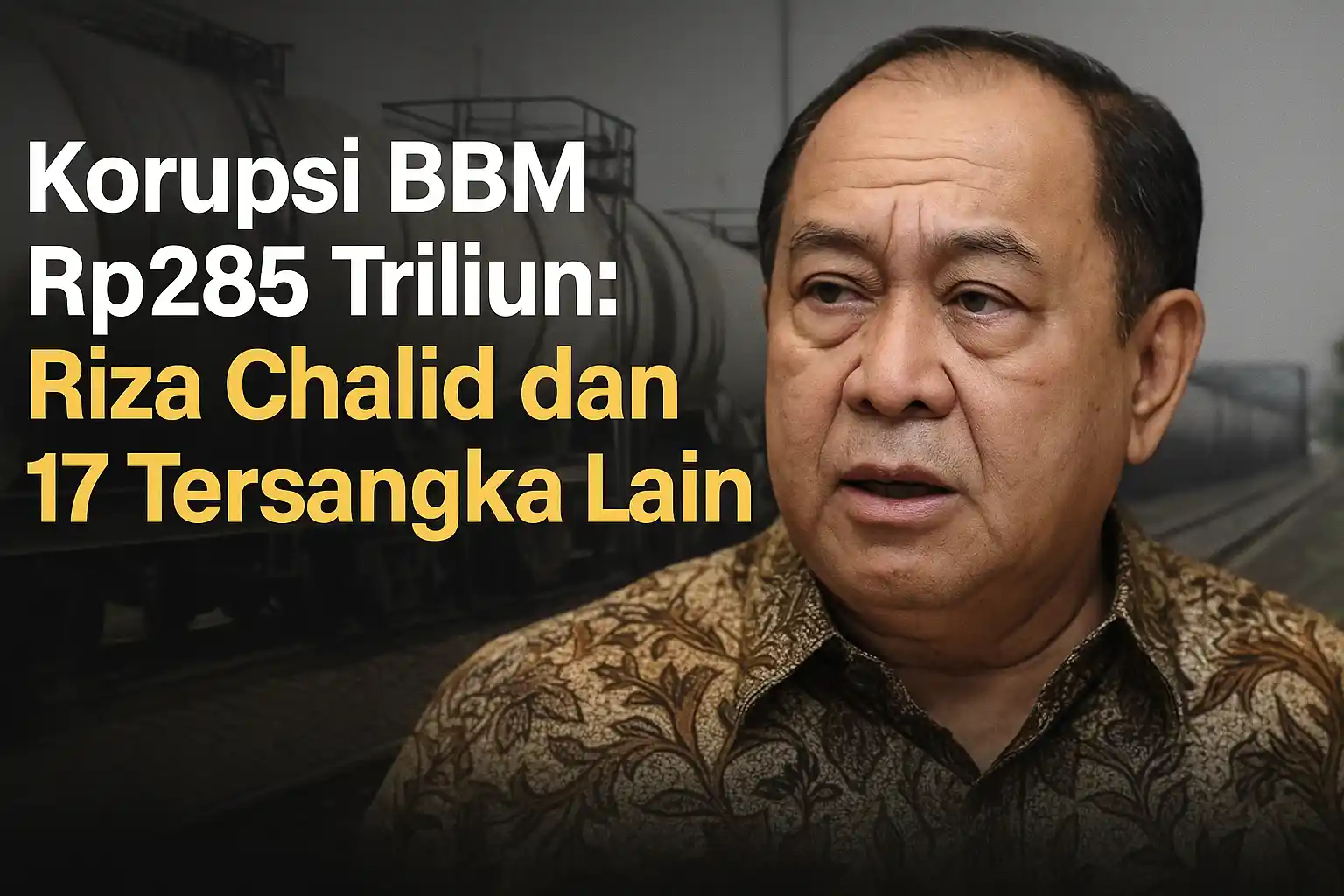 Korupsi BBM Rp285 Triliun: Riza Chalid dan 17 Tersangka Lain
