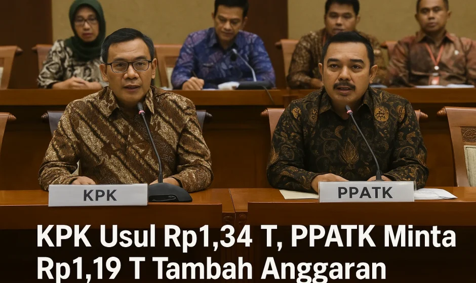 KPK Usul Rp1,34 T, PPATK Rp1,19 T untuk Perkuat Anti Korupsi