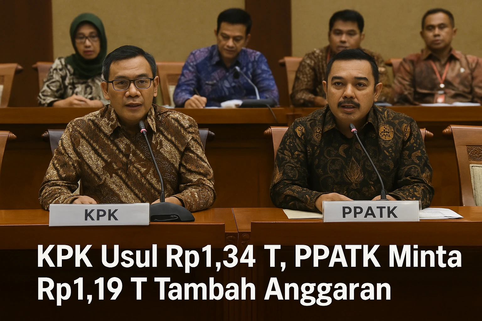 KPK Usul Rp1,34 T, PPATK Rp1,19 T untuk Perkuat Anti Korupsi