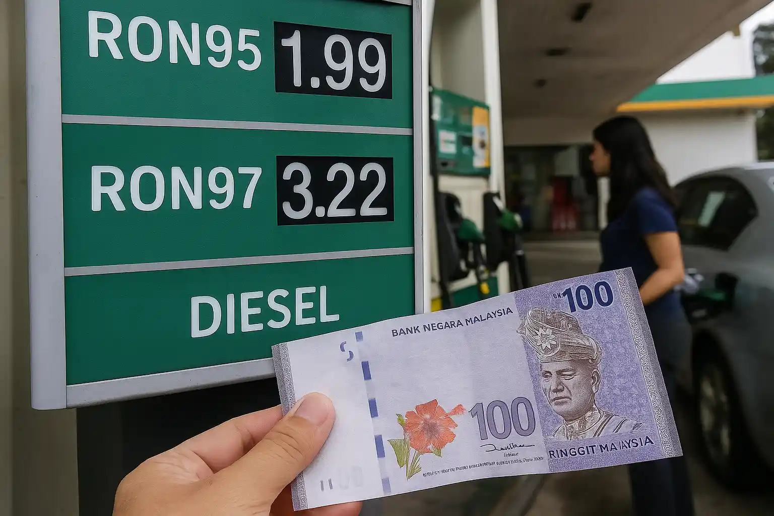 Malaysia Turunkan Harga BBM dan Beri Bantuan RM100 untuk Warga