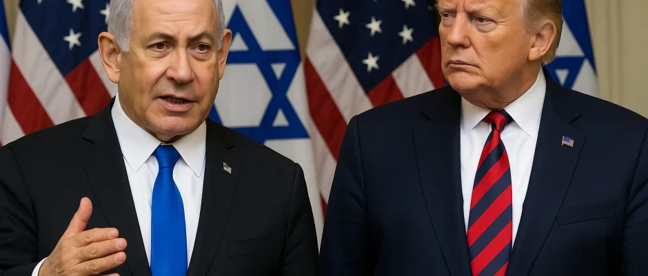 Netanyahu Tolak Negara Palestina Merdeka Saat Bertemu Trump