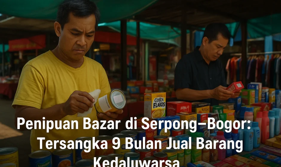 Penipuan Bazar di Serpong-Bogor, Tersangka 9 Bulan Jual Barang Kedaluwarsa