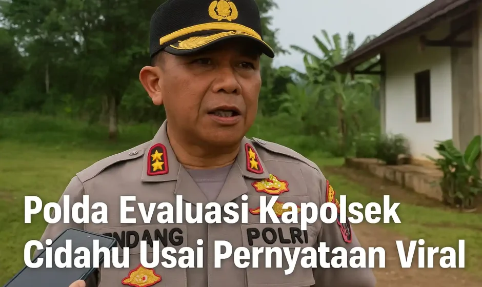 Polda Evaluasi Kapolsek Cidahu Usai Pernyataan Viral