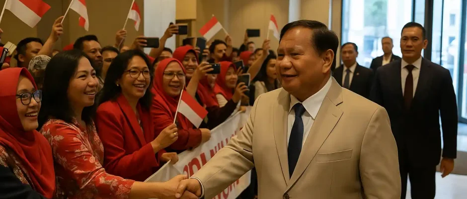Prabowo Disambut Diaspora RI di Brussel, Bahas IEU-CEPA