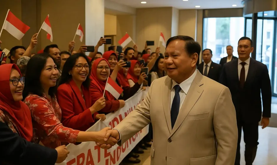 Prabowo Disambut Diaspora RI di Brussel, Bahas IEU-CEPA