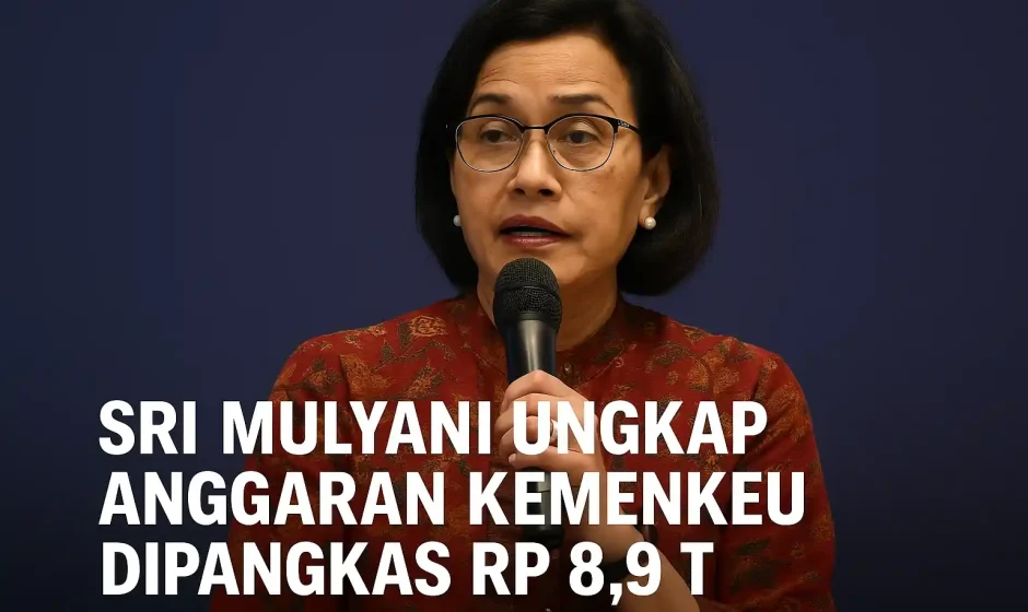 Sri Mulyani Ungkap Anggaran Kemenkeu Dipangkas Rp 8,9 T