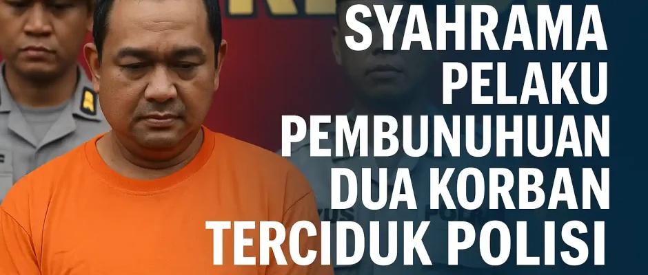 Syahrama Pelaku Pembunuhan Dua Korban Terciduk Polisi
