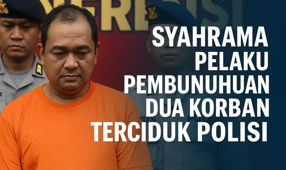 Syahrama Pelaku Pembunuhan Dua Korban Terciduk Polisi