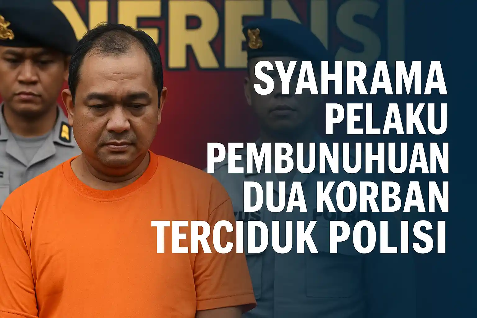 Syahrama Pelaku Pembunuhan Dua Korban Terciduk Polisi
