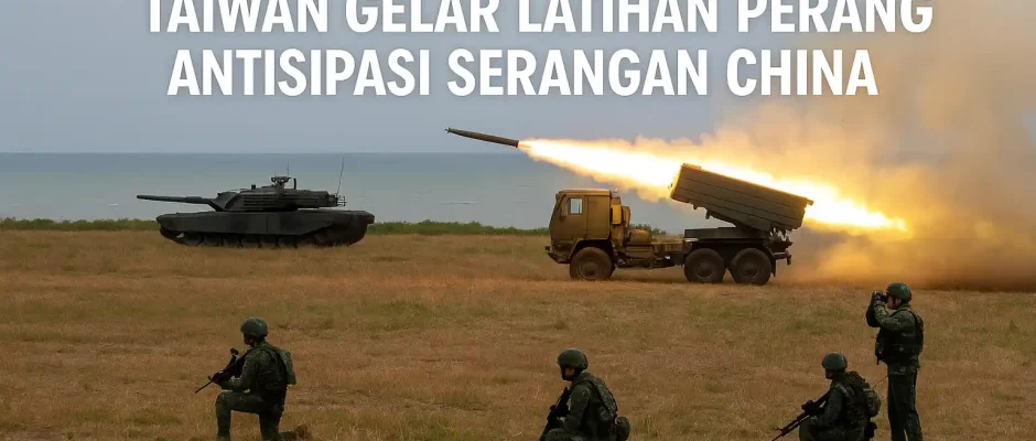 Taiwan Gelar Latihan Perang Antisipasi Serangan China