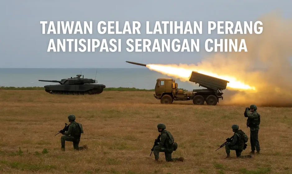 Taiwan Gelar Latihan Perang Antisipasi Serangan China
