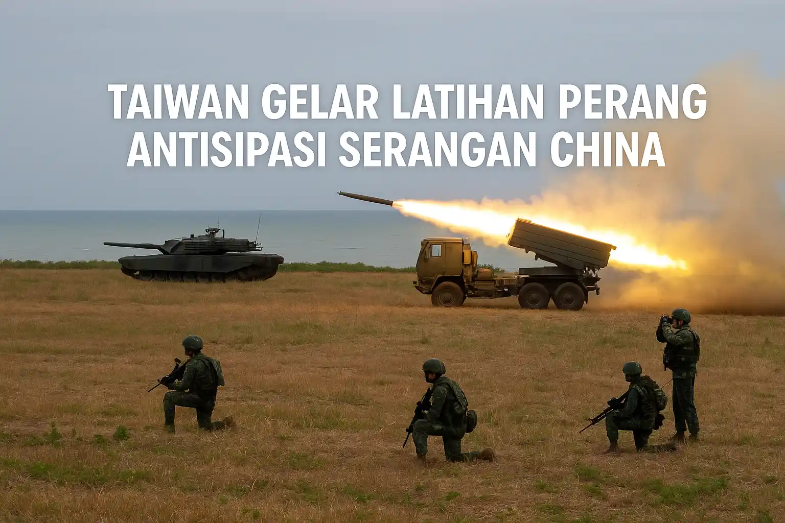 Taiwan Gelar Latihan Perang Antisipasi Serangan China