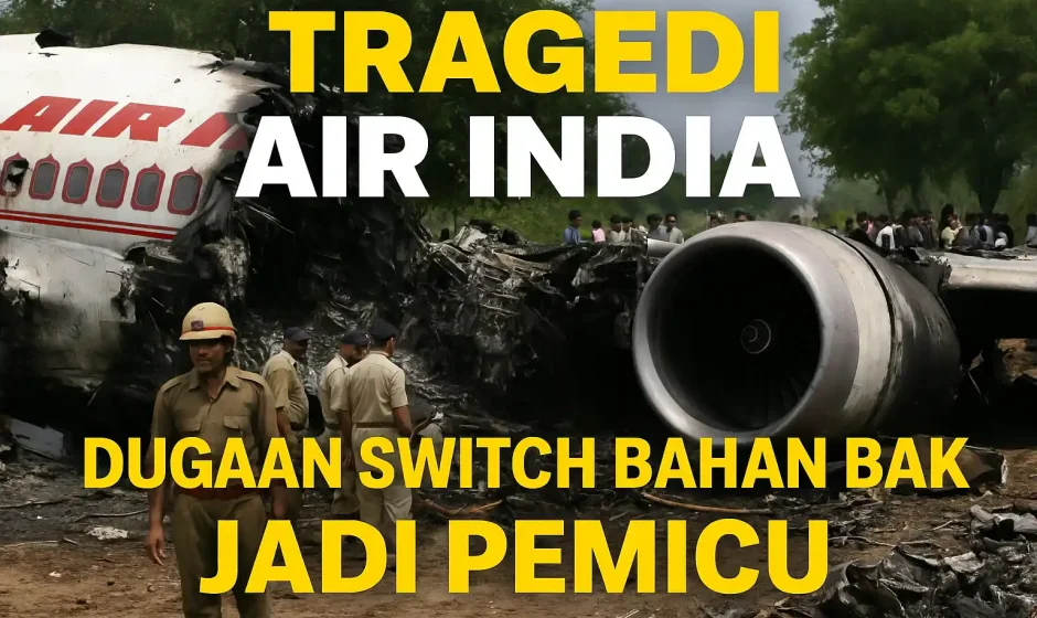 Tragedi Air India, Dugaan Switch Bahan Bakar Jadi Pemicu