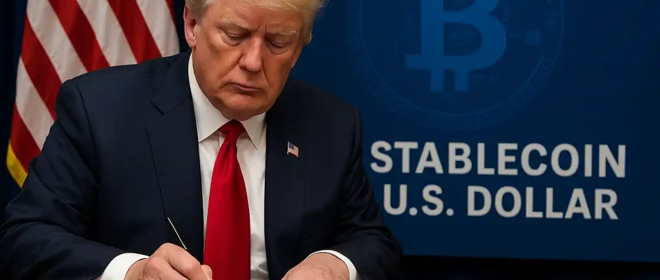 Trump Resmikan GENIUS Act, Atur Stablecoin Demi Dolar AS