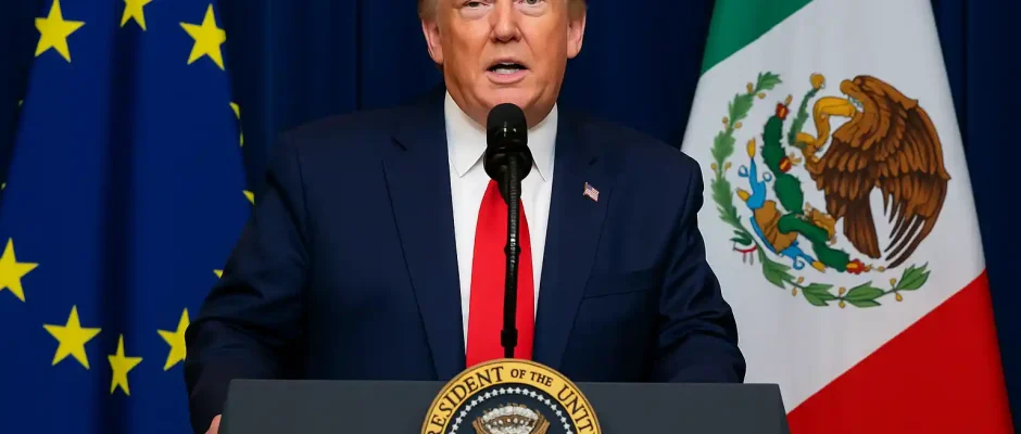 Trump Terapkan Tarif 30% ke Produk UE dan Meksiko