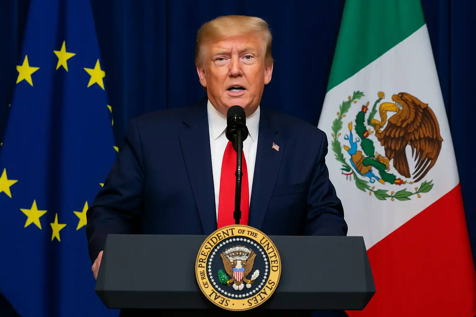 Trump Terapkan Tarif 30% ke Produk UE dan Meksiko