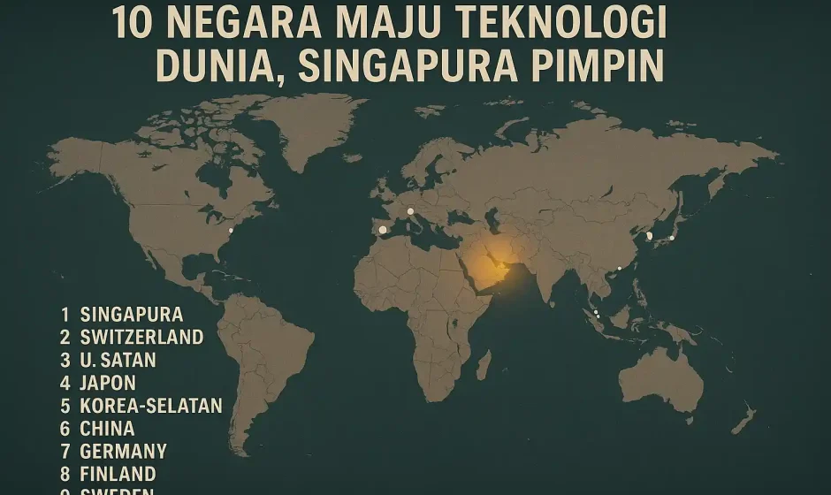 10 Negara Maju Teknologi Dunia, Singapura Pimpin