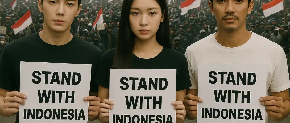 Artis Korea Thailand Dukung Demo Indonesia 2025