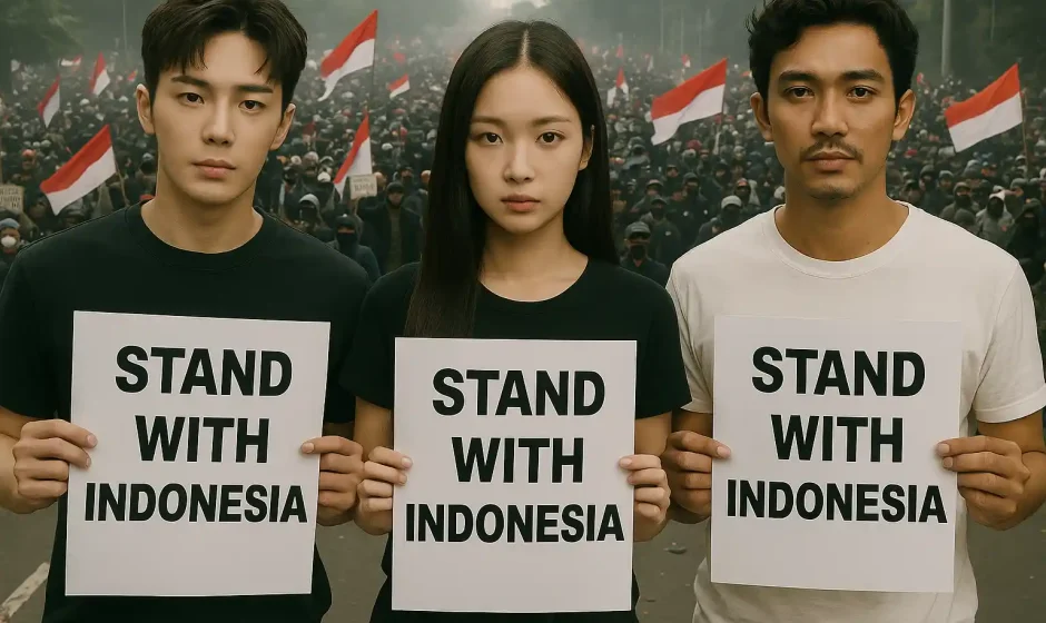 Artis Korea Thailand Dukung Demo Indonesia 2025