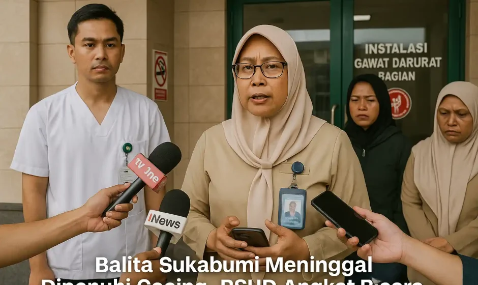 Balita Sukabumi Cacing Meninggal, RSUD Responsinya Kritis