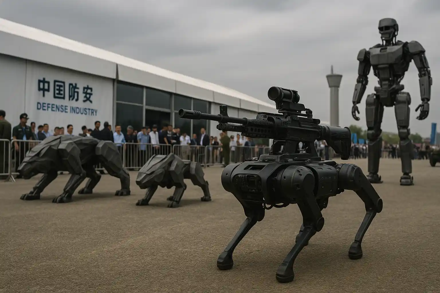 China Pamer Robot Tempur Mematikan di Pameran