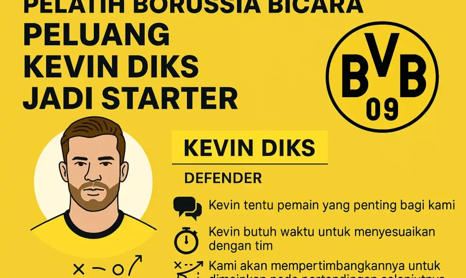 Kevin Diks Berpeluang Jadi Starter Borussia Monchengladbach, Ini Kata Pelatih