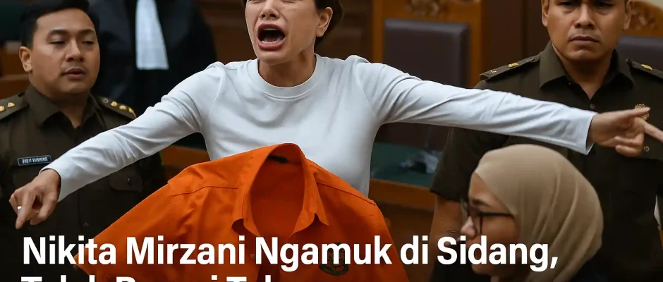 Nikita Mirzani Ngamuk di Sidang, Tolak Rompi Tahanan
