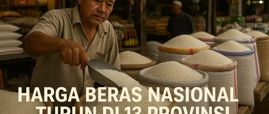 Pemerintah Klaim Harga Beras Nasional Turun di 13 Provinsi