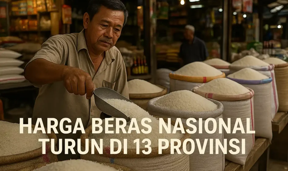 Pemerintah Klaim Harga Beras Nasional Turun di 13 Provinsi