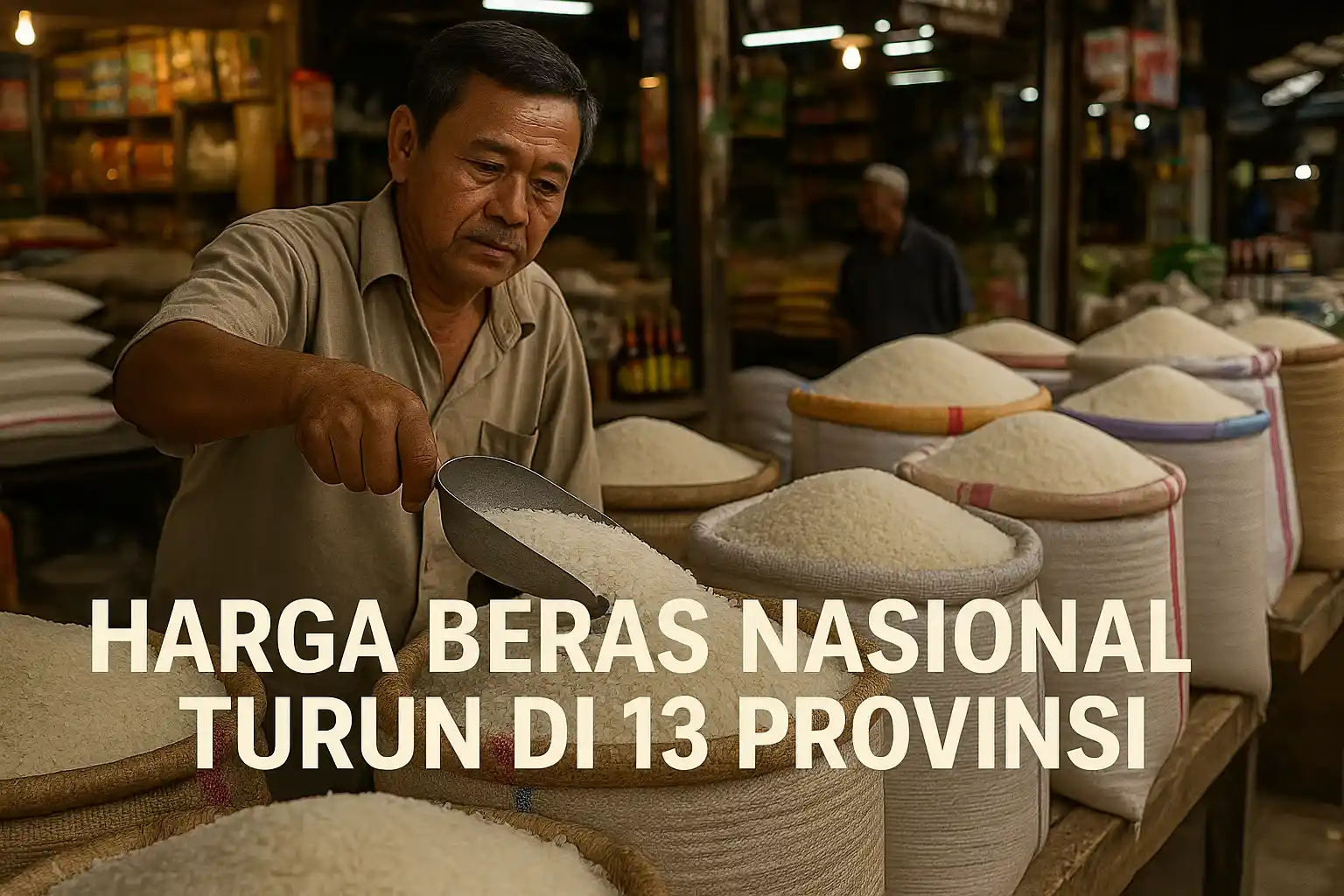Pemerintah Klaim Harga Beras Nasional Turun di 13 Provinsi
