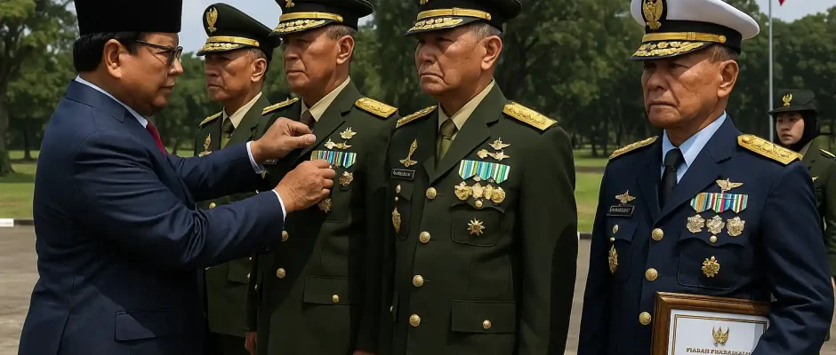 Penerima Pangkat Kehormatan Diumumkan Presiden Prabowo