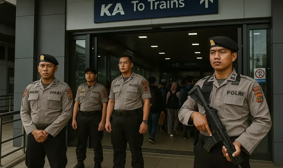 Polisi Amankan Puluhan Pelajar Demo Stasiun di Jakarta