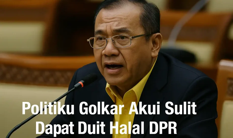 Politikus Golkar Akui Sulit Dapat Duit Halal DPR